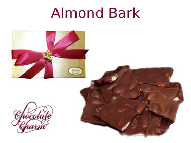 We make our Almond Bark from the best Swiss milk or Belgian dark chocolate we can find and top quality dry-roasted almonds. This old favorite is a perfect balance of taste and texture. Now you can send it as a gift in our gold hand-ribboned boxes.